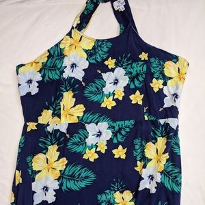 28 Palms Tropical Halter Maxi Dress